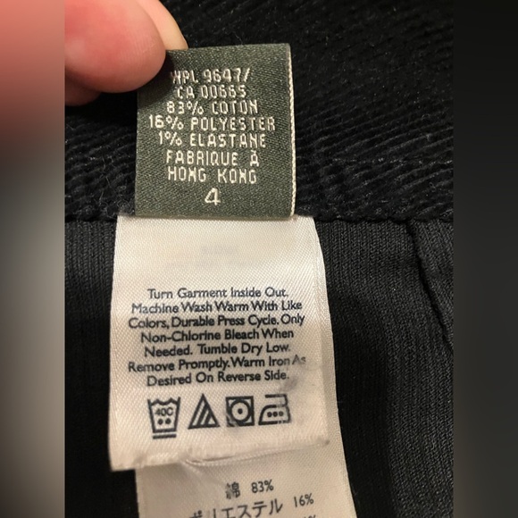 Eddie Bauer Corduroy Pant women’s size 4 black Specially Dyed - Picture 11 of 15